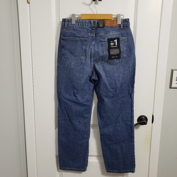 NOISY MAY Blue Straight Leg Mia Denim Jeans - Picture 3 of 9